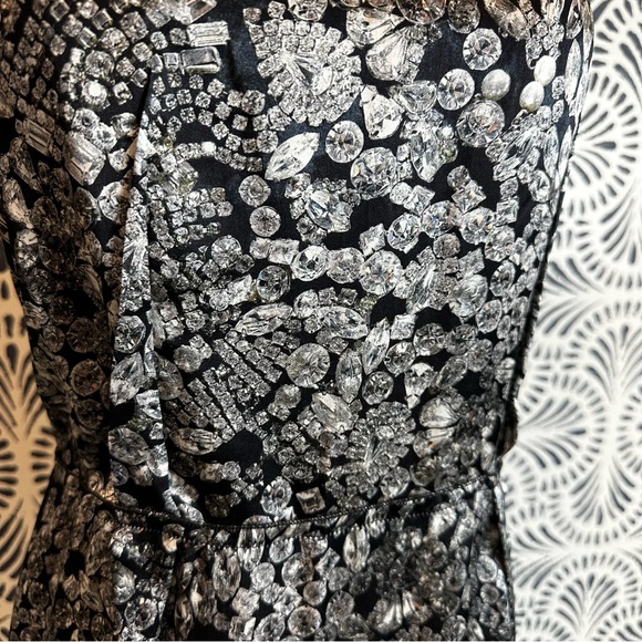 Lanvin Silk Blend Diamond Print Dress - Picture 9 of 16